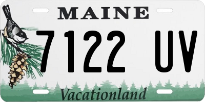 ME license plate 7122UV