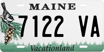 ME license plate 7122VA