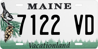 ME license plate 7122VD