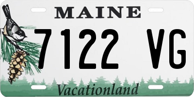 ME license plate 7122VG