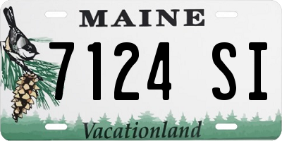 ME license plate 7124SI