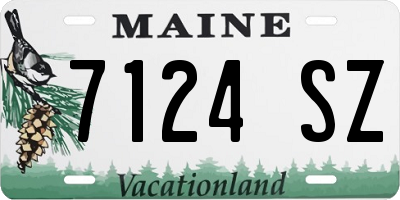 ME license plate 7124SZ