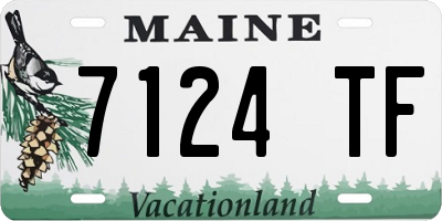 ME license plate 7124TF