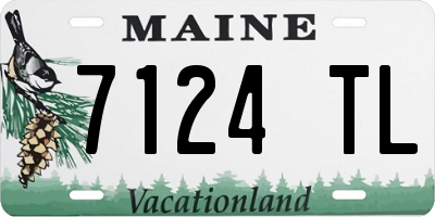 ME license plate 7124TL
