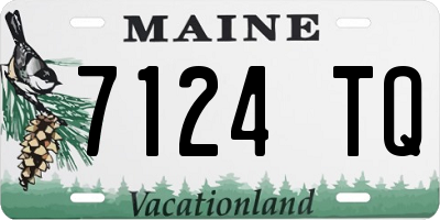ME license plate 7124TQ