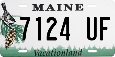 ME license plate 7124UF