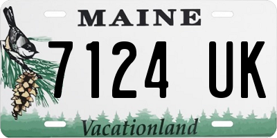 ME license plate 7124UK
