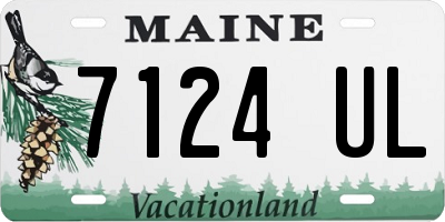 ME license plate 7124UL