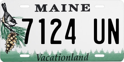 ME license plate 7124UN
