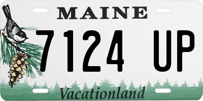 ME license plate 7124UP