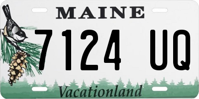ME license plate 7124UQ