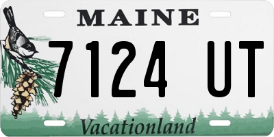 ME license plate 7124UT