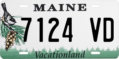 ME license plate 7124VD