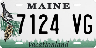 ME license plate 7124VG