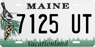 ME license plate 7125UT