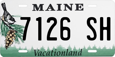 ME license plate 7126SH