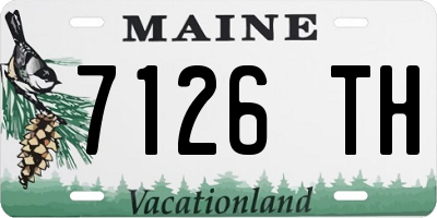 ME license plate 7126TH