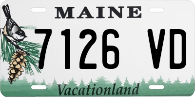 ME license plate 7126VD