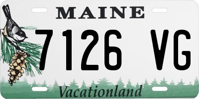 ME license plate 7126VG