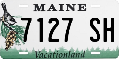 ME license plate 7127SH