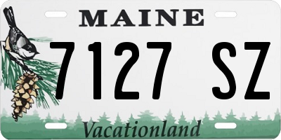 ME license plate 7127SZ