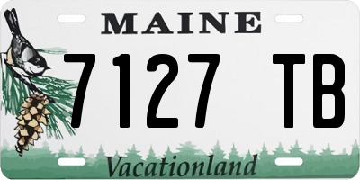 ME license plate 7127TB