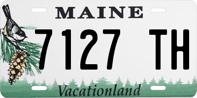 ME license plate 7127TH