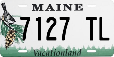 ME license plate 7127TL