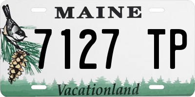 ME license plate 7127TP