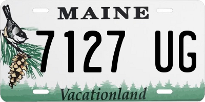 ME license plate 7127UG