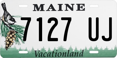 ME license plate 7127UJ