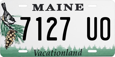 ME license plate 7127UO