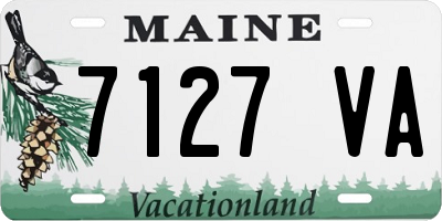 ME license plate 7127VA
