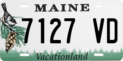 ME license plate 7127VD