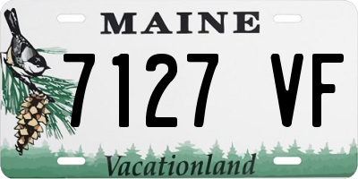 ME license plate 7127VF