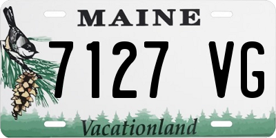 ME license plate 7127VG