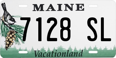 ME license plate 7128SL