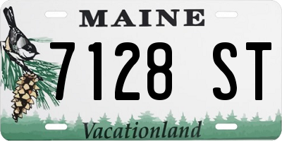 ME license plate 7128ST