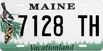 ME license plate 7128TH
