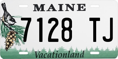 ME license plate 7128TJ