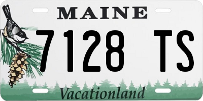 ME license plate 7128TS