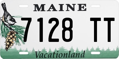 ME license plate 7128TT