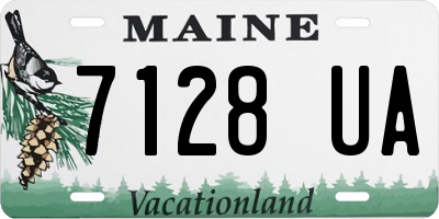 ME license plate 7128UA