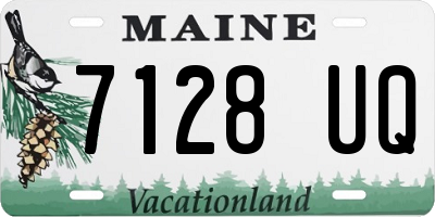 ME license plate 7128UQ