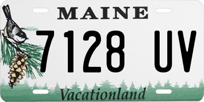 ME license plate 7128UV
