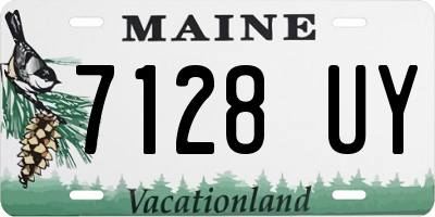 ME license plate 7128UY