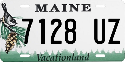 ME license plate 7128UZ