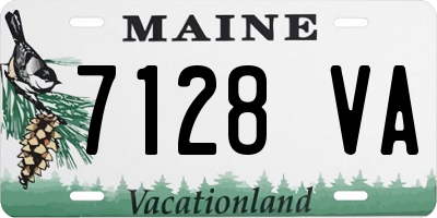 ME license plate 7128VA