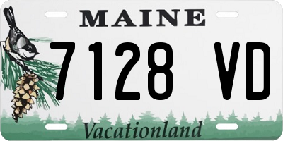 ME license plate 7128VD