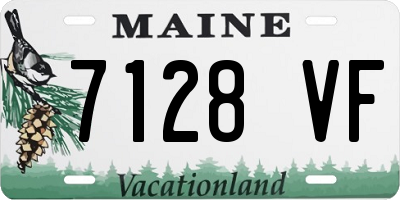 ME license plate 7128VF